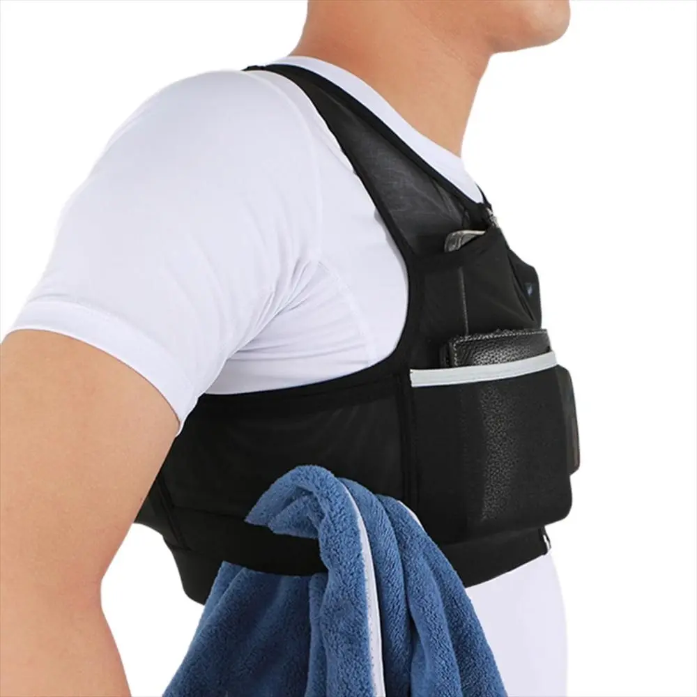 Running Jacket Breathable Men Women Reflective Running Backpack Running Chest Pack Running Storage Bag Marathon Vest Bags