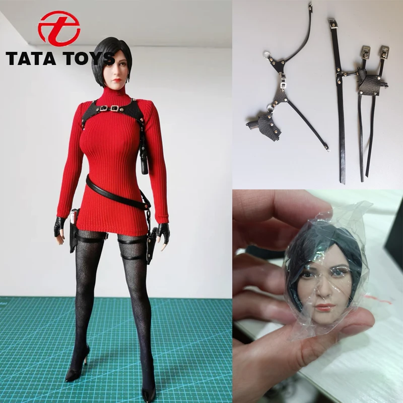 1/6 Scale female dolls clothes Ada wong Knitted turtlenecks MTTOYS head sculpt fit 12'' action figure body model