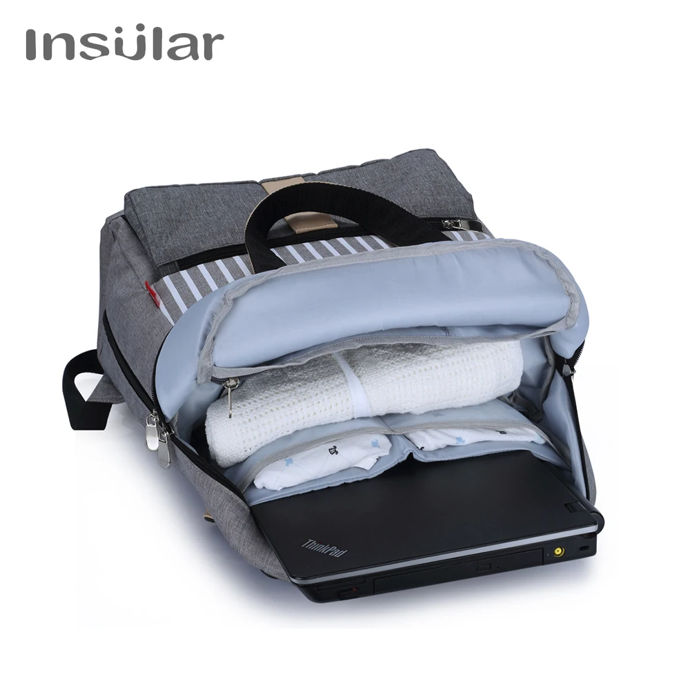 Insular Baby Bag Fashion Nappy Bag Large Diaper Bag Backpack Baby Organizer Maternity Bag For Mother Handbag Baby Nappy Backpack