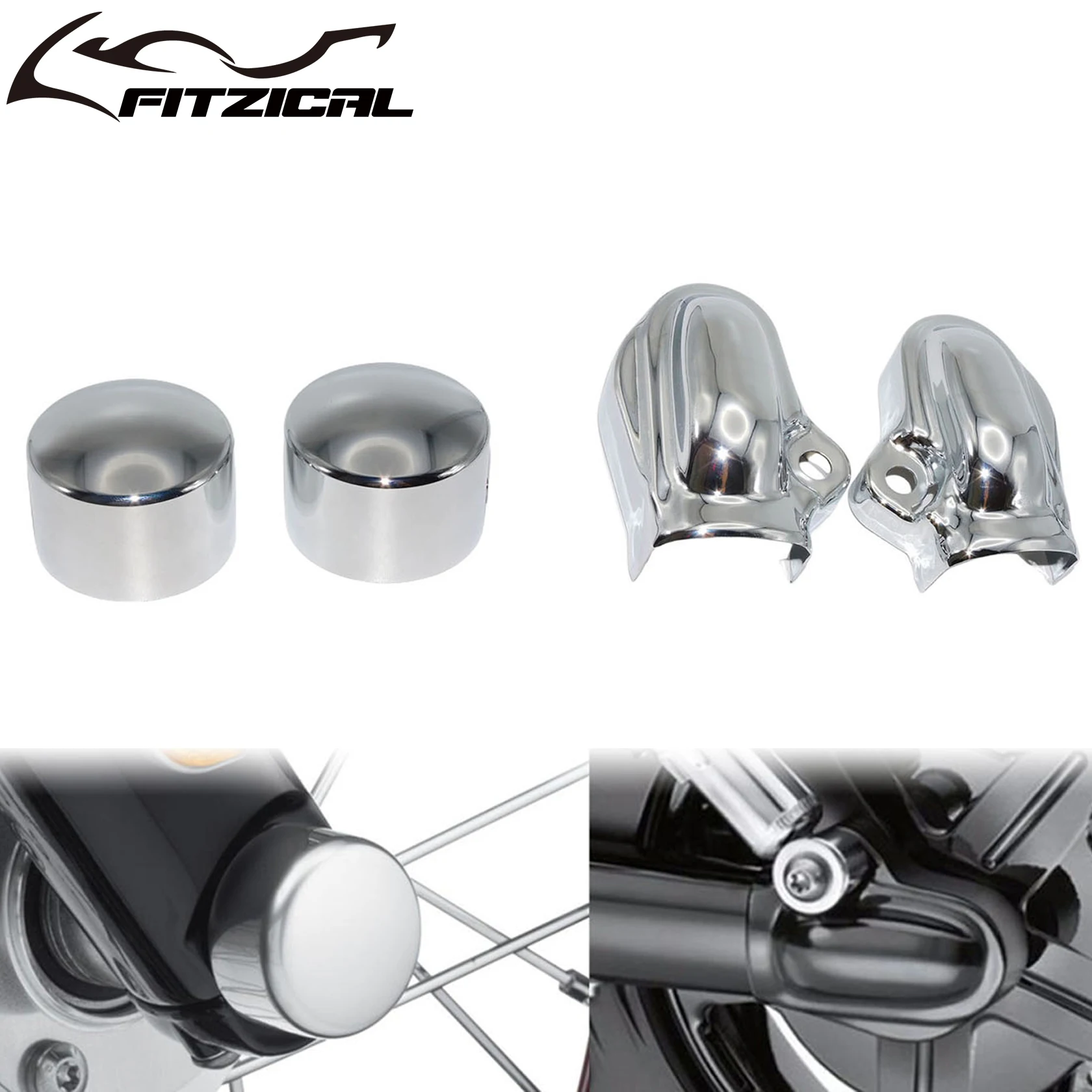 Motorcycle Rear Axle Covers Rear Wheel Shaft Cap Side Protector Guard Chrome Front Axle Nut Cover Cap For Harley V Rod VRSCA