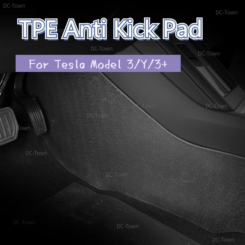 

For Tesla Model 3/Y/3+ Highland 2024 Anti Kick Pad HW4.0 Central Control Side Defense Pads Protective Cover Anti-dirt Mat TPE