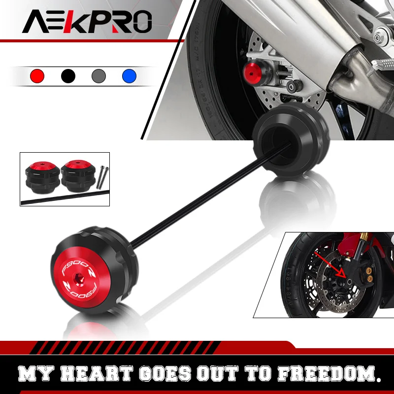 

2025 Front Rear Axle Fork Crash Slider Protector Pad For F900R F900XR f900r f900xr 19-25 Motorcycle Wheel Falling Protection