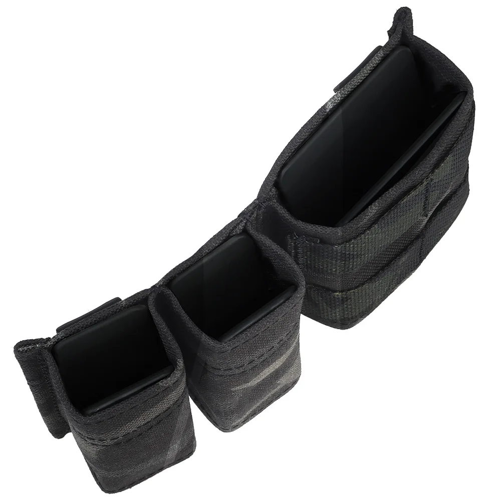 Тактический чехол для журналов 5,56 9 мм 1 + 2 KYWI Wedge Insert Shorty MAG Bag MOLLE M4 G17 Страйкбольный поясной жилет с зажимом для макбола