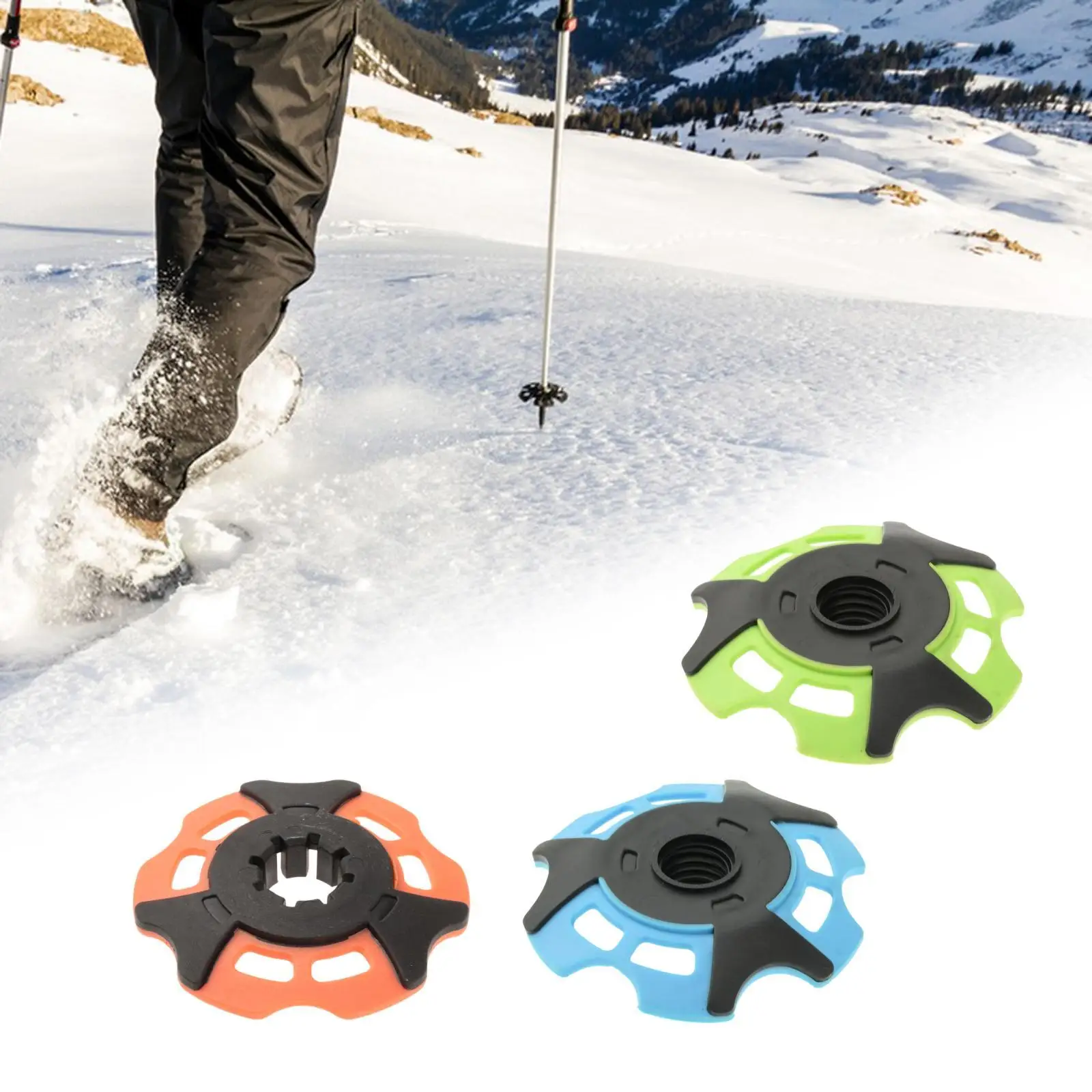 Trekking Pole Snowflake Basket Trekking Pole Basket for Climbing Camping