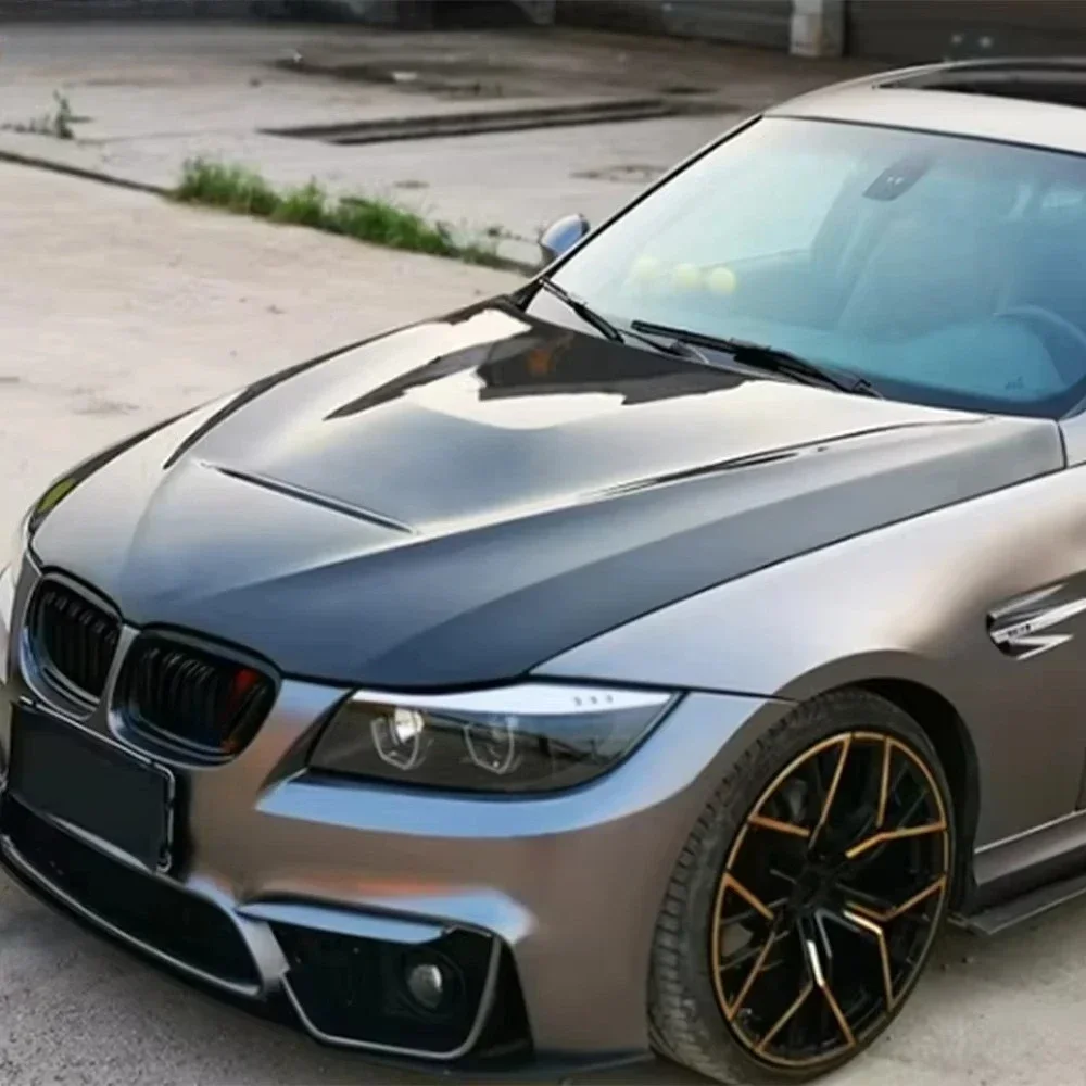 2009-2012 for  LCI E90 E91 3 Series 4 Door GTS Style Carbon Fiber Hood Bonnet Body Parts