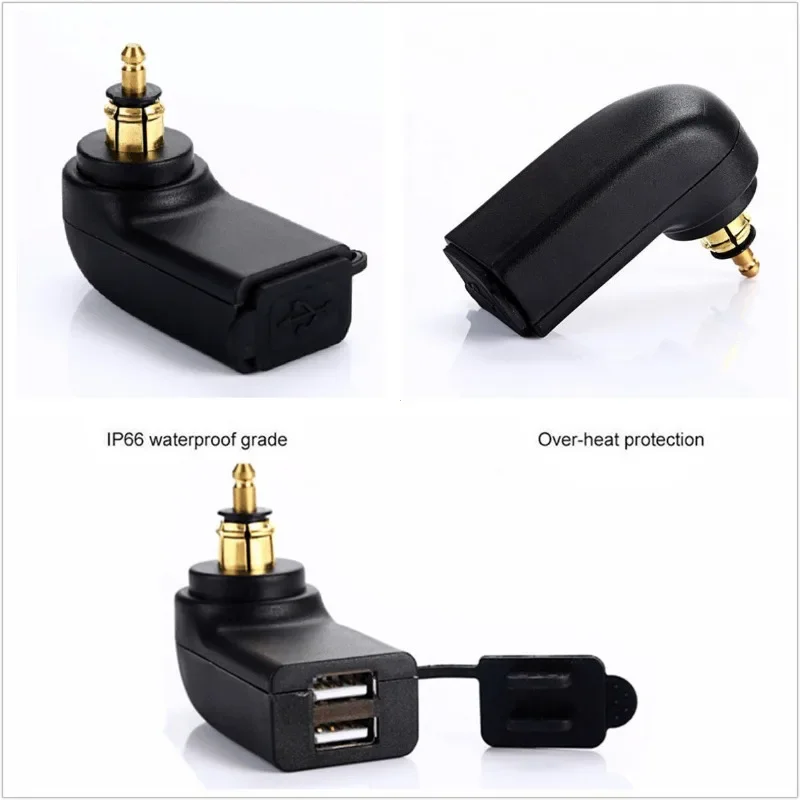 12V Dual USB Lader Power Adapter Hella DIN Socket Voor BMW F800R F750GS G310 G650X GS ADV F900R R1200 R1250 GS R1300GS S1000XR