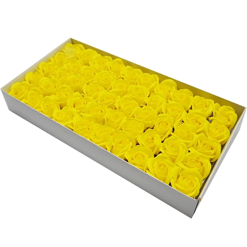 Spilewka 50 teile/los Künstliche Blume Rosen Köpfe Dia4,5 cm Schönheit Hochzeit Valentinstag Geschenk Rosen Bouquet Home Party Dekoration Blumen 7