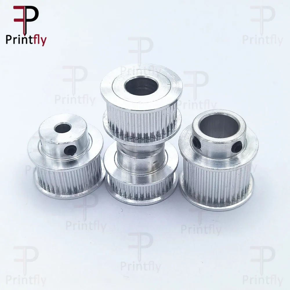 Printfly 2GT 36 teeth 2GT Timing Pulley Bore 5/6/6.35/8/10/12mm for GT2 Open Synchronous belt width 6mm/10/15mm 3D Printer