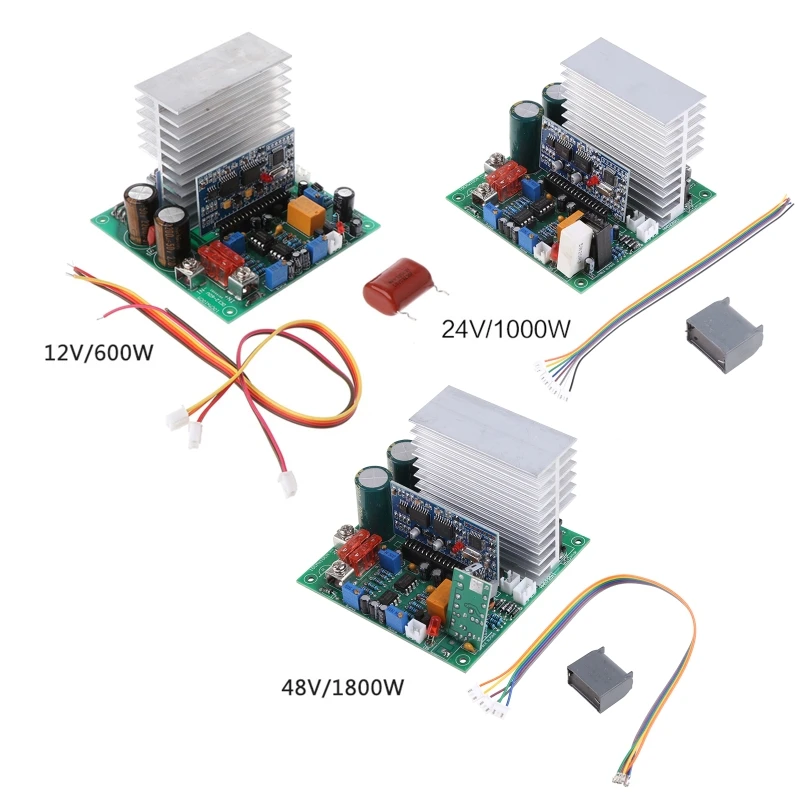 63HA Pure Sine Wave Power Frequency Inverter Board 12/24/48V 600/1000/1800W Finished Boards For DIY