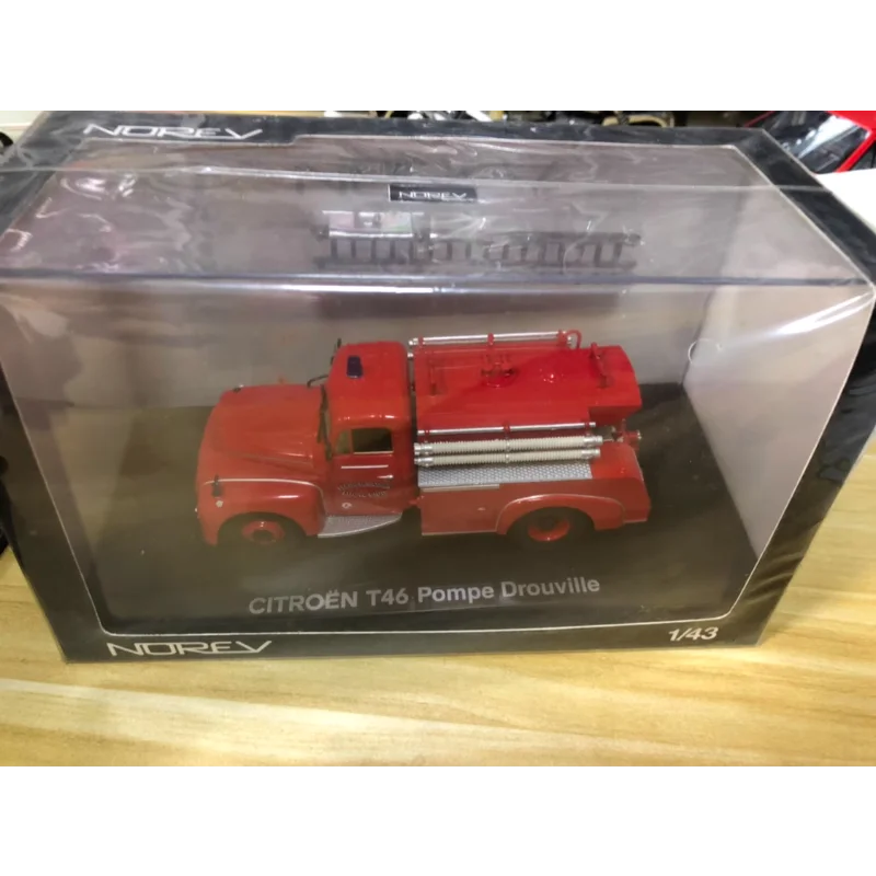 Diecast norev 1/43 escala ciitroen t46 escada motor de bombeiros liga modelo de carro brinquedo colecionável presente lembrança exibição ornamento