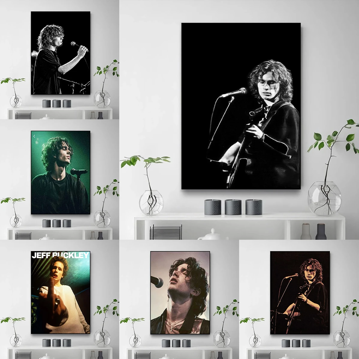 

Jeff Buckley Singer Posters Fancy Wall for Living Room Bar Decoration Vintage Decorative Painting