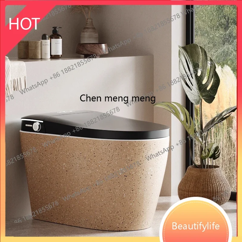 French retro imitation stone pattern integrated smart toilet, toilet siphon type without water pressure limitK182