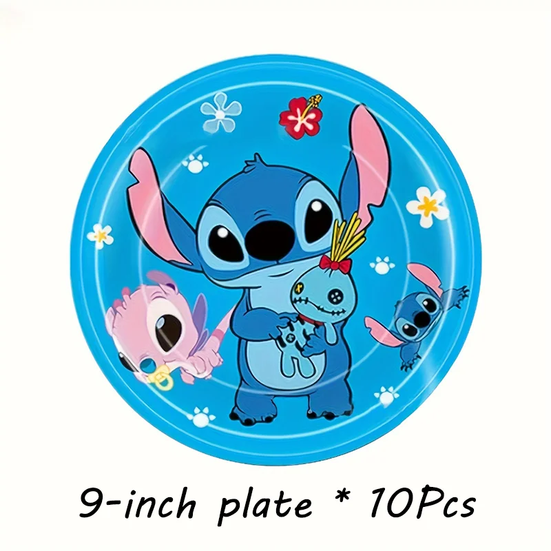 

Набор для детского дня рождения Disney Stitch 2026: посуда, бумажные тарелки, салфетки, скатерть, украшения для детского праздника, подарки для детей