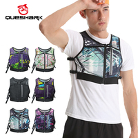 Queshark Adjustable Buckle Cycling Running Vest Backpack Reflective Sport Bag for Hiking Biking Fitness with Phone Pocket