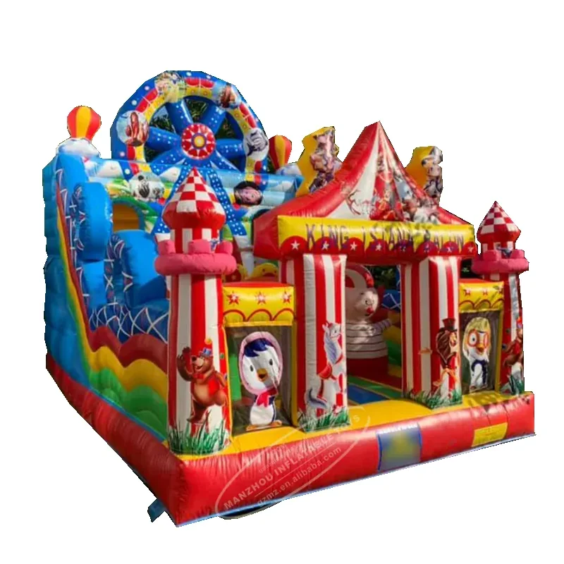 Carnival Castle Game Inflatable Jumpers Commercial Bouncer With Slide