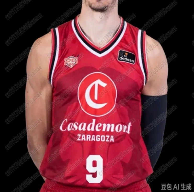 2627 New Arrival Casademont Zaragoza Basketball Game Jerseys, Adult Sizes, Vests, Fan Special Jersey Kits FamilyMatching
