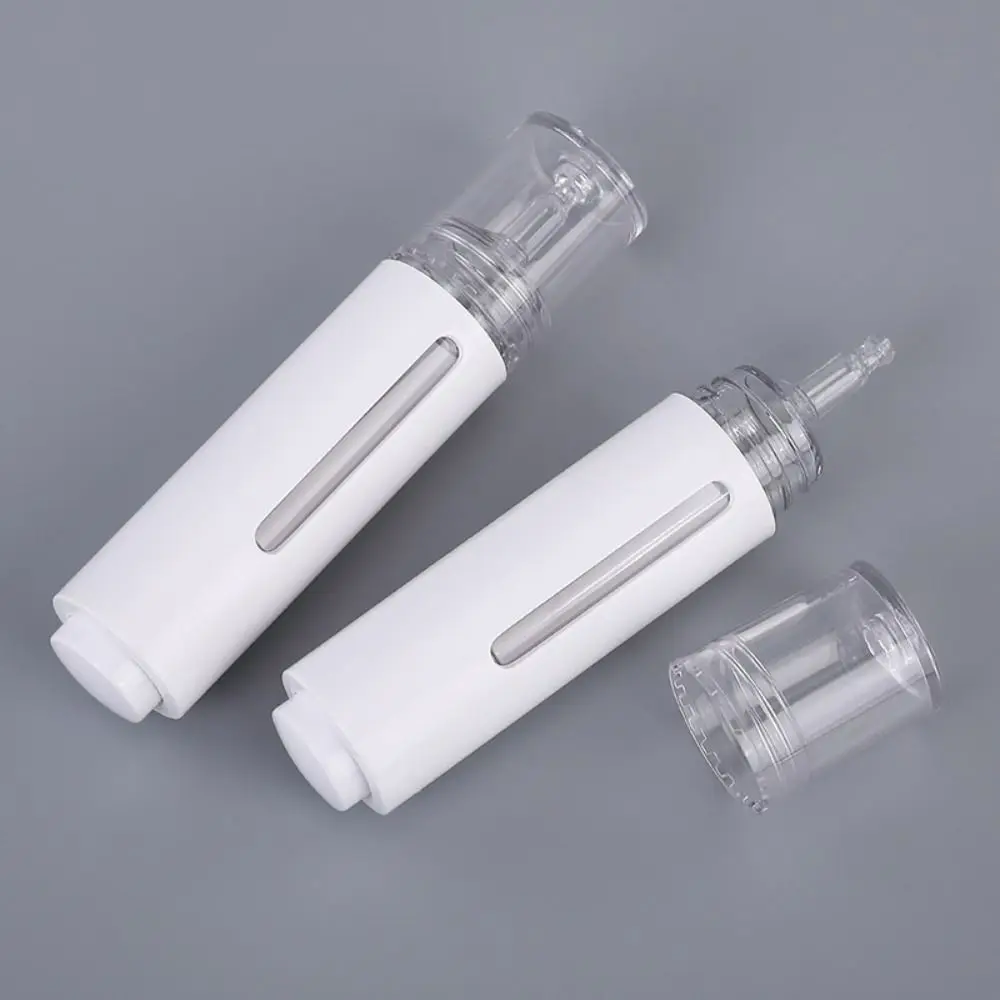 Empty Eye Cream Bottle Press Head Hyaluronic Acid Stock Essential Oil Dropper Bottle 15ml Essence Liquid Water Light Needle Tube