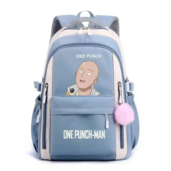 

Черный, синий, розовый, фиолетовый, красный One Punch Man, школьные сумки для подростков, рюкзаки большой емкости, аниме-игра