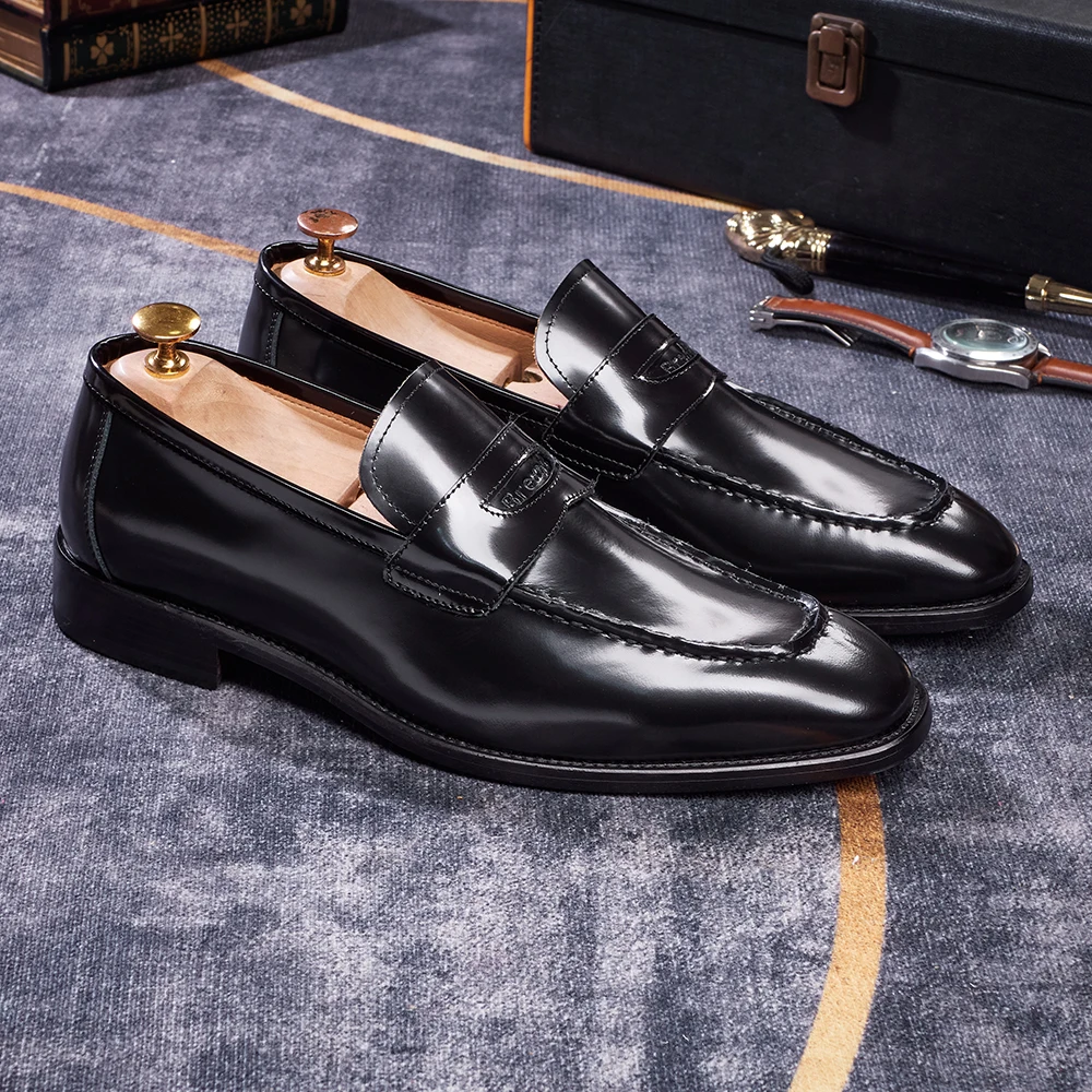 2026New Men Casual Oxford Shoes Genuine Leather Business Tooling Shoes Comfy High Quality Outdoor Antiskid Loafers Walking Shoes