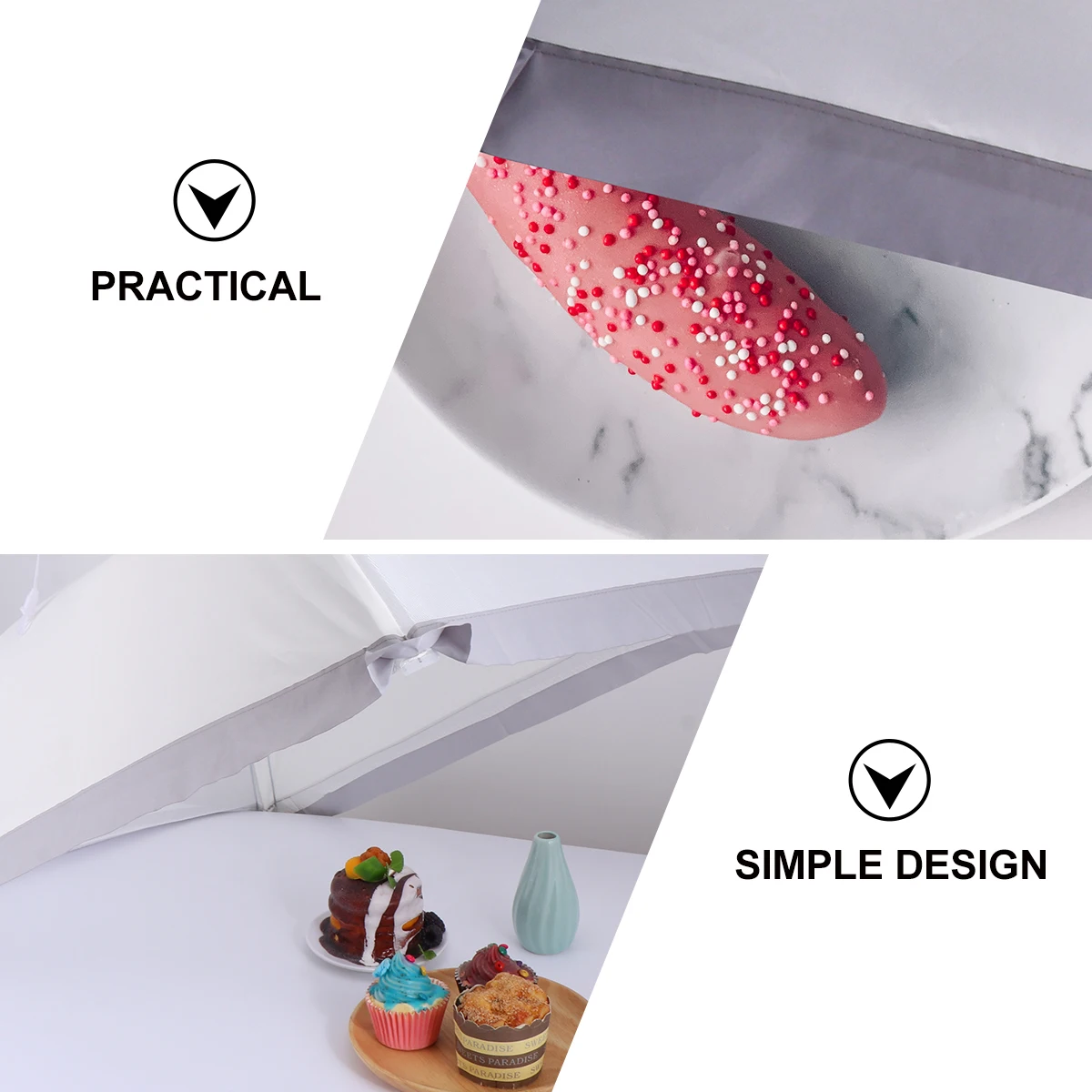 

Household Food Cover Restaurant Covers outside Dome Polyester Cloth Simple Home