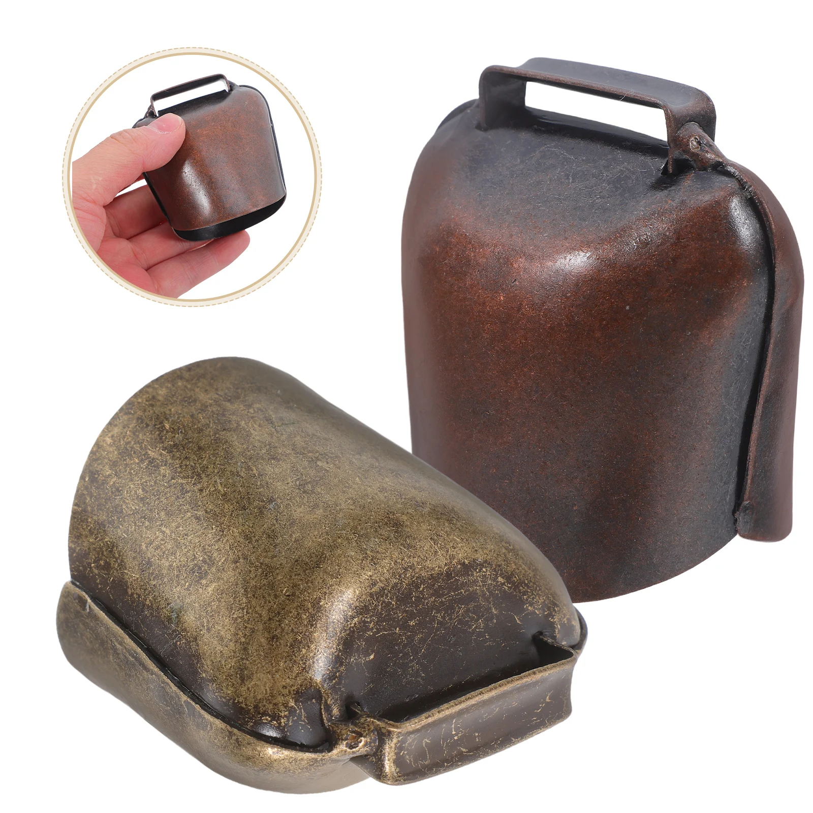

Mini Cow Bells Farming Accessories Cattle Sheep Anti Lost Durable Iron Smooth Vintage Long Use Portable Grazing Pet Supplies