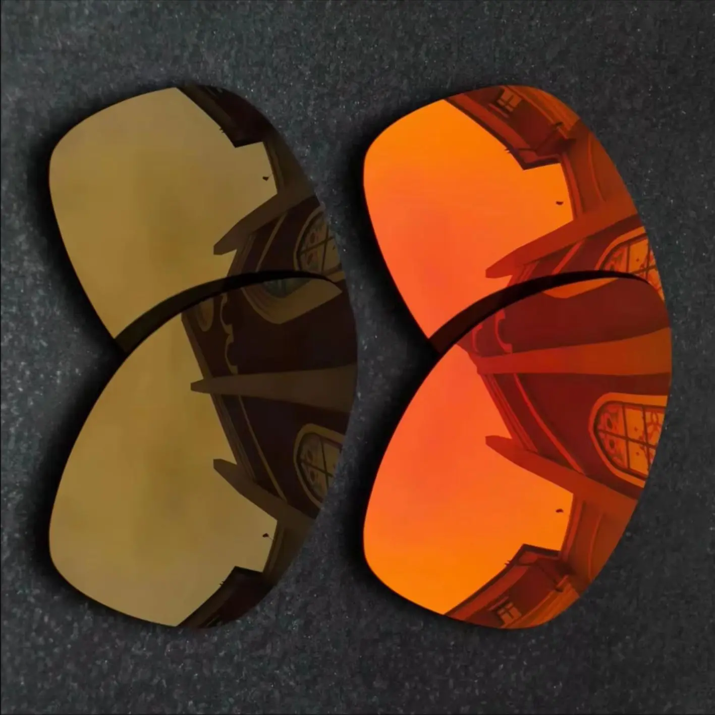 

Red Orange&Bronze Copper Anti-scratch Polarized Replacement Lenses for Oakley Dispatch 2