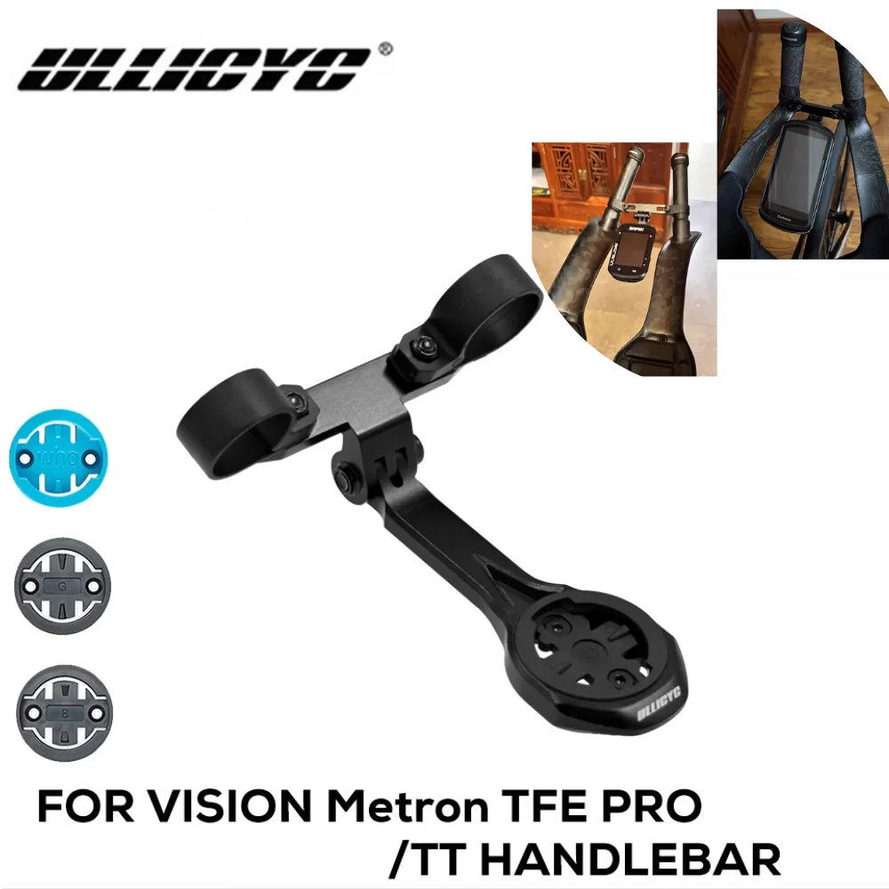 

Крепление ULLICYC для велокомпьютеров Vision TFE Metron Pro Triathlon TT из алюминиевого сплава для GoPro, Garmin, Wahoo, Bryton, IGPS