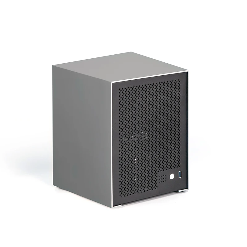 Arrow Seat 6-Bit NAS Aluminum Case Small 1U Power Supply ITX Semi-High PCIe Black AIO File Storage Service