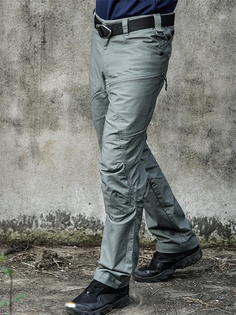 New Waterproof Spring And Fall Outdoor Overalls Assault Pants  Tactical Pants Men's Slim-Fit Army Fan Training Pants