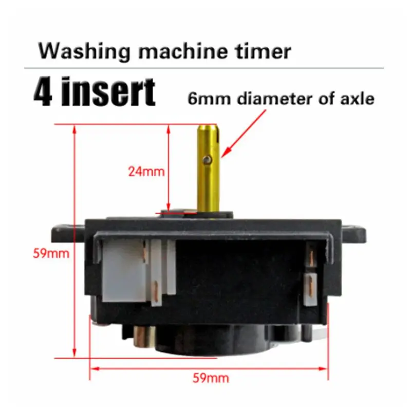 Semi-automatic two-cylinder Haier washing machine timer 4 insert 40 degree 15 minutes timer  parts