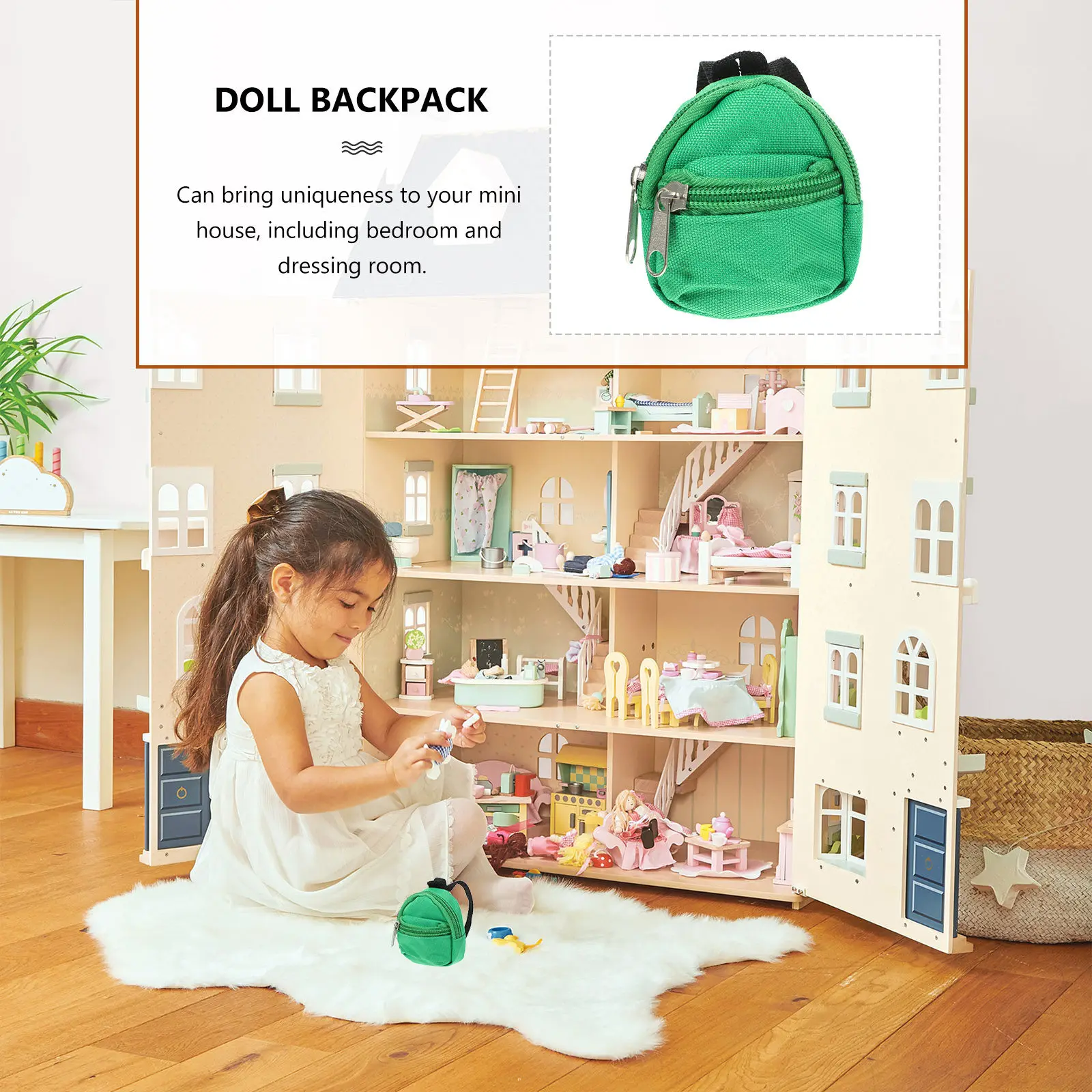 

Миниатюрный домик-украшение для рюкзака: реалистичный дизайн, высокое качество изготовления, декор для микросцен, реквизит для фотосъемки