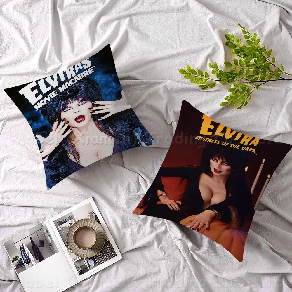 Film E-Elvira Mistress Of The D-Dark Pillow Cushion Cover Pillowcase Living Room Sofa Home Decor Customized