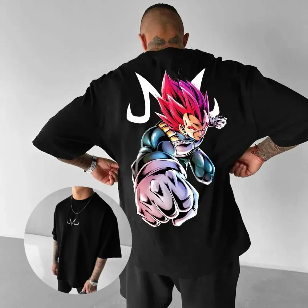 لعبة دراغون بول سايان الرجال تي شيرت الصيف Y2k المتضخم خمر أنيمي الجرافيك المحملة المرأة قصيرة الأكمام القطن الشارع الشهير رداء علوي غير رسمي