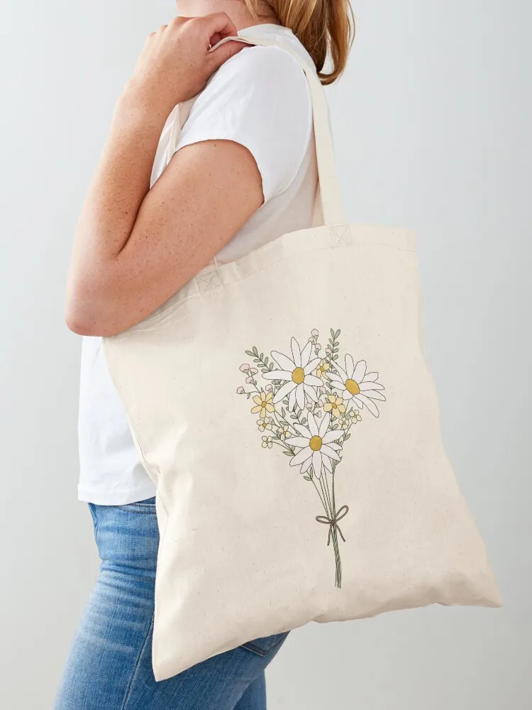Wild Flower Bouquet Tote Bag Lady bag reusable shopping bag luxury women