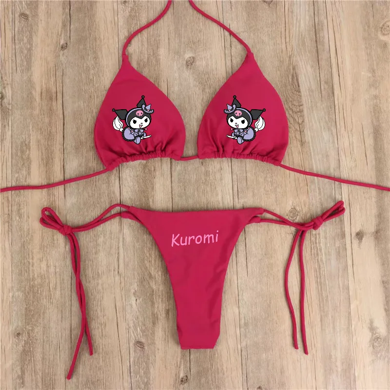 

Sanrio Bikini Women Summer New Adjustable Straps Sexy Swimwear Multi Colors