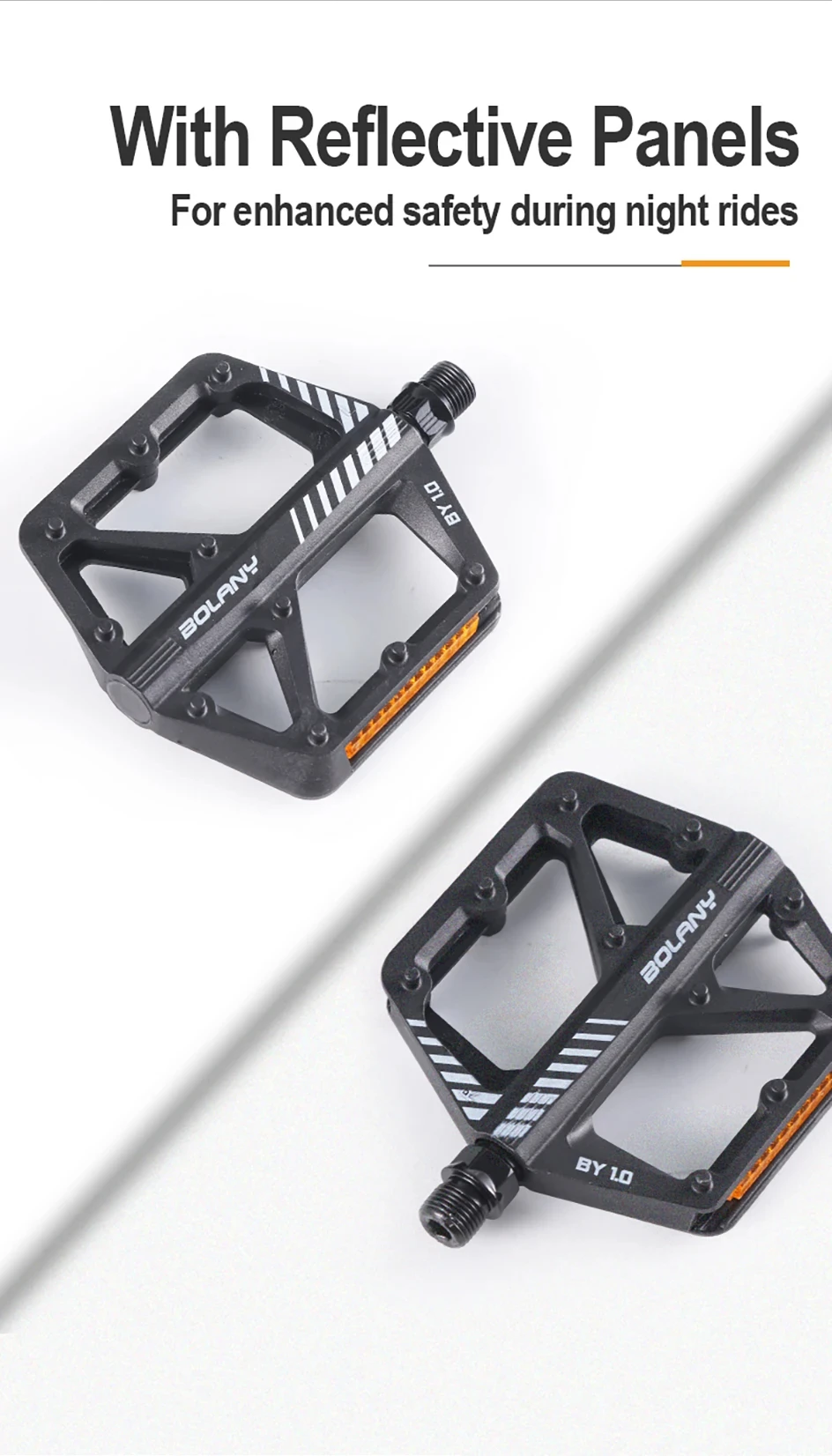 BOLANY Fahrrad Nylon Pedal Mountainbike Anti-rutsch Fahrrad Pedale Dichtung Doppel Lager Pedal MTB Fahrrad Zubehör – Detail 10