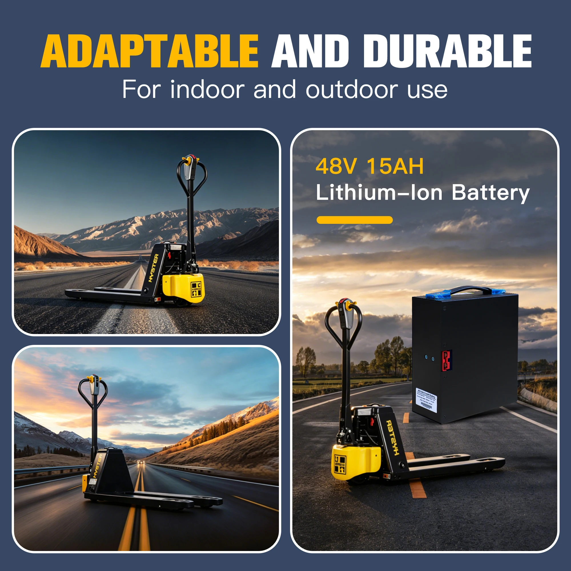 48V 10Ah 15Ah LiFePO4 Li-ion Battery for EPT40H EPT33H Hyster PC1.5 Pallet Jack