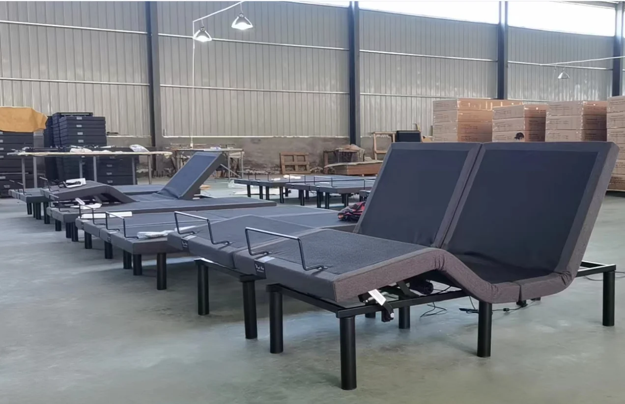 بيع المصنع مباشرة حجم الجملة تخصيص فاخر المسنين قابل للتعديل الملكة الملك إطار سرير كهربائي كهربائي #3