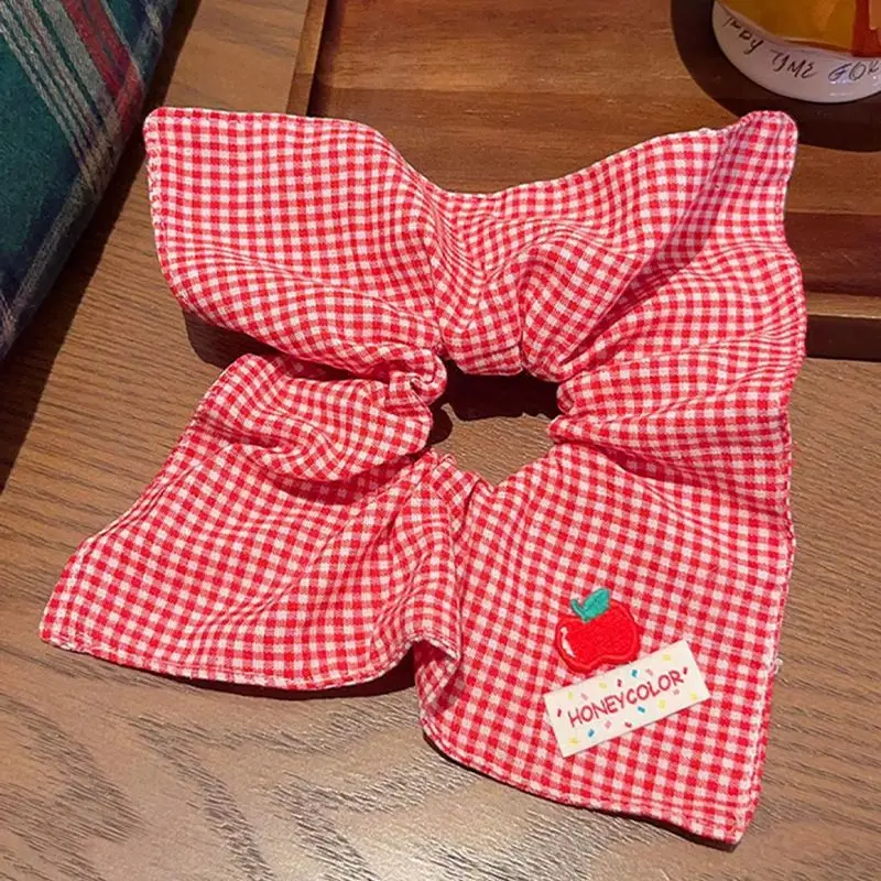 1 Stück Schleifenförmiger quadratischer Schal, großes Haarband, neues Haarband zum Binden von Pferdeschwänzen, Damen-Prinzessinnen-Haarknoten-Haarband-Accessoire – Detail 5
