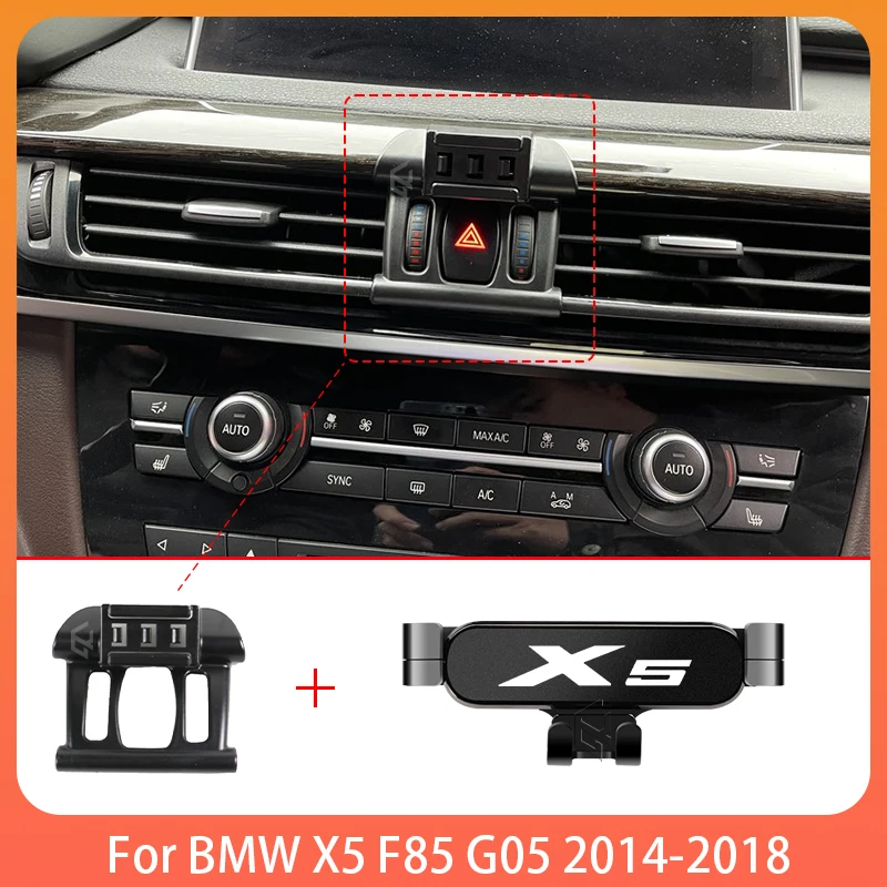 Car Mobile Phone Holder For BMW X5 F85 G05 2014-2018 Adjustable Special Mobile Phone Holder GPS Base Mount Stand Accessories