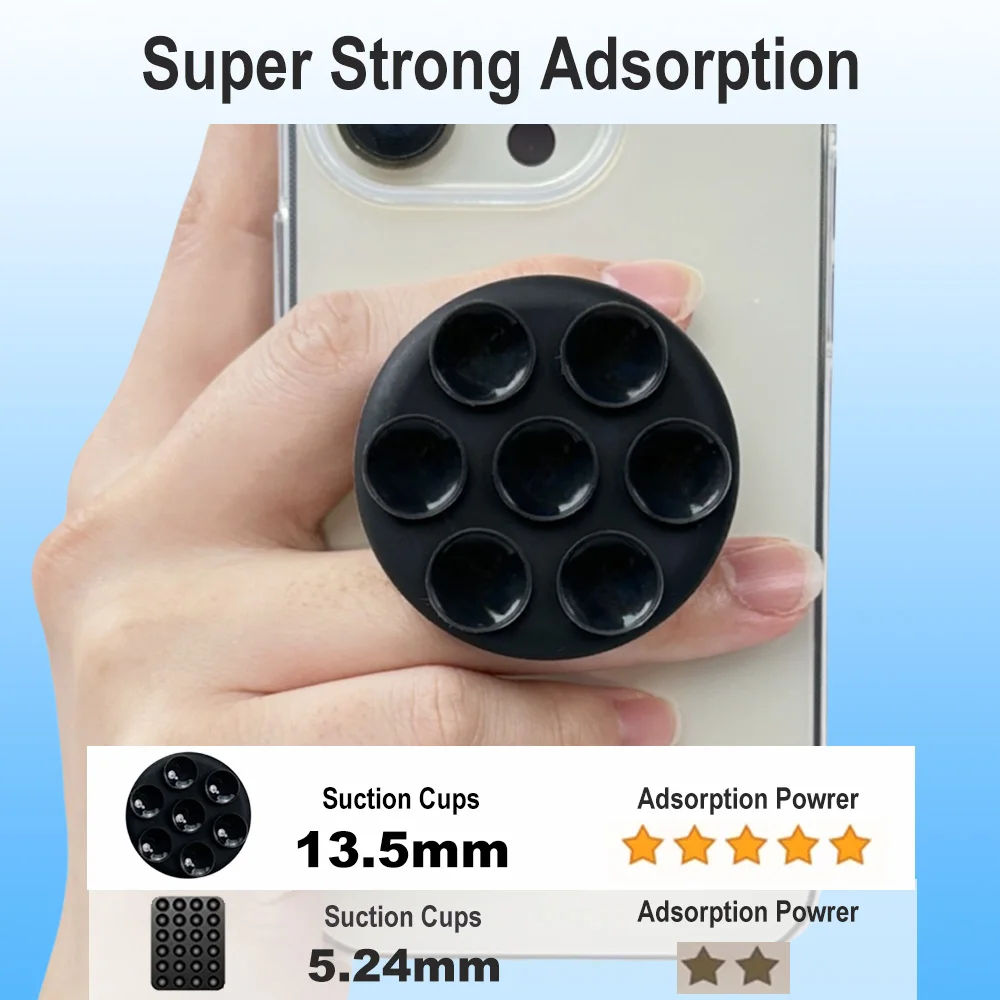 Grippopso Silicone Suction Cup Finger Ring Holder Stand For Phone Socket Cell phone Griptok Support Mobilephones Grip Bracket