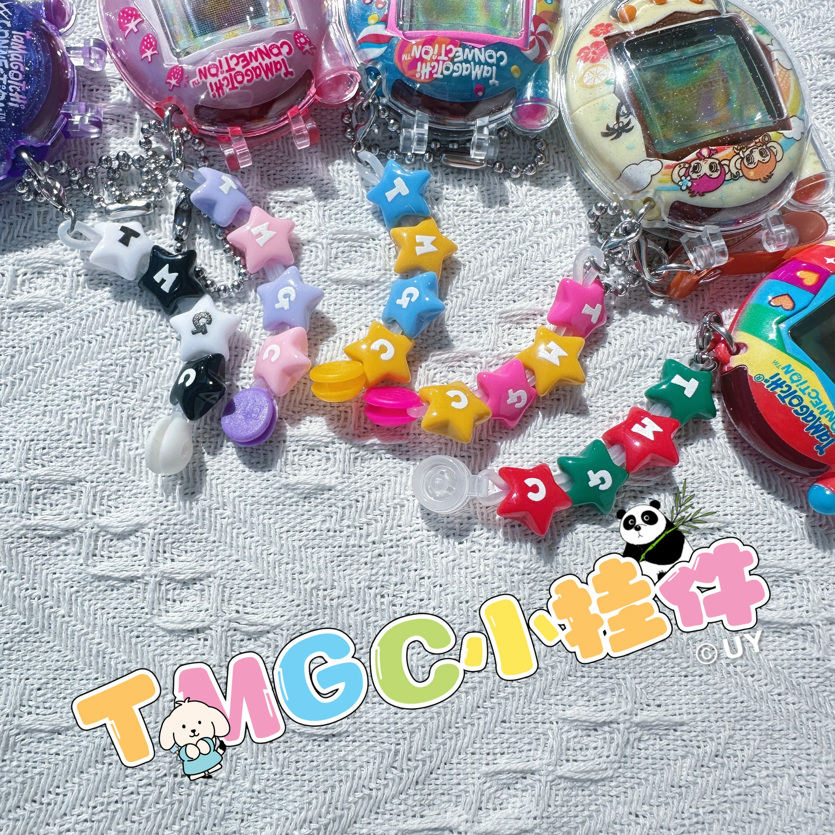 

Colorful Tamagotchi Pendant Colorful Stars Tmgc Decoration Hanging Chain Letter Pendant Phone Chain V3 Pendant Accessories