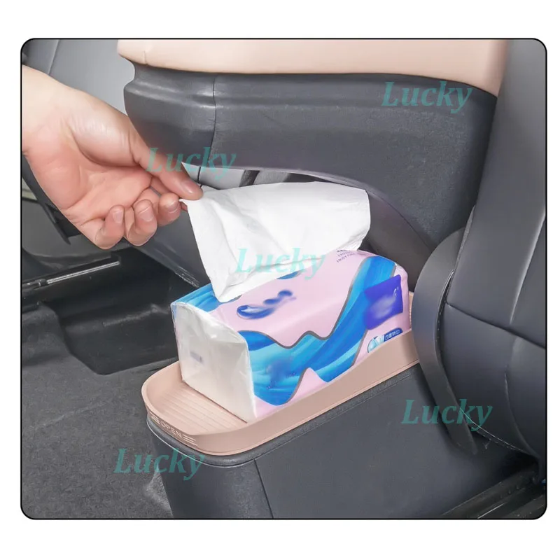 ด้านหลังรถกล่องเก็บสําหรับ BYD Seagull EV 2022-2025 ซิลิโคนฝาครอบถังขยะกล่องเก็บคอนเทนเนอร์อุปกรณ์ตกแต่งภายใน