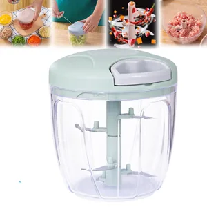 Mini hand pulling vegetable helicopter, chopper onion, ginger, peppers, vegetables 6 Main Sales Mini Crusher - №4