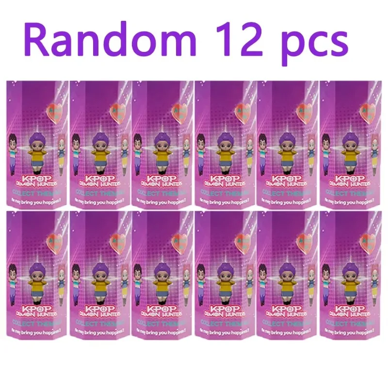 Boneka Anime Demon Hunters Blind Box Derpy Tiger Rumi Mira Zoey Sussy, Figur Ornamen K-pop Baru, Hadiah untuk Penggemar dan Anak-anak