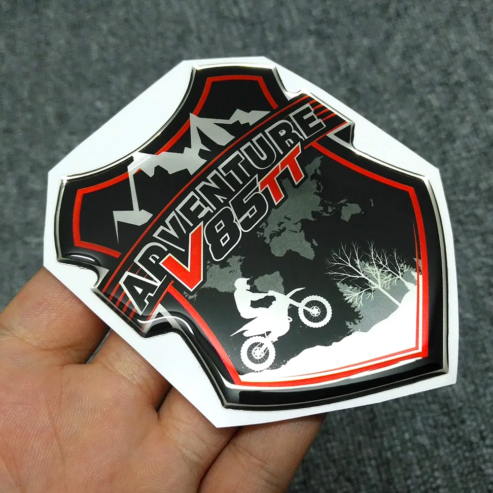 Pegatinas para parabrisas de motocicleta, calcomanías protectoras de maletero, emblema para Moto Guzzi V85TT V85 TT