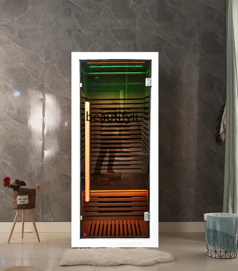 A176 White Sweat Steaming Room Family Sauna Physiotherapy Spectrum Health Preservation Holographic Energy Stone Light Wave Room