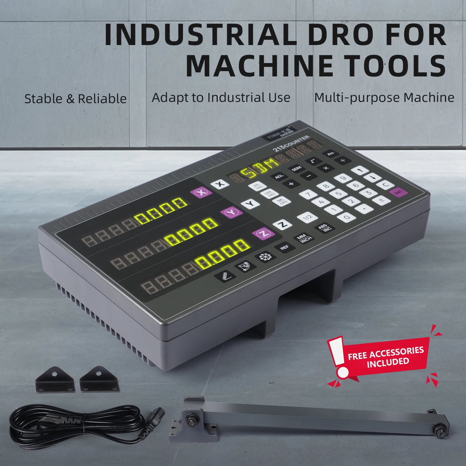 

3-Axis Milling Machine DRO with Diagonal Hole Dividing & Total Length Method - Hole Positioning for Manual Mill