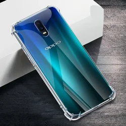 Airbag Phone Case for OPPO R17 RX17 R15 Pro Neo R15X R11 R11S R9 R9S Plus Thickened Protect Soft Transparent Coners Bumper Cover