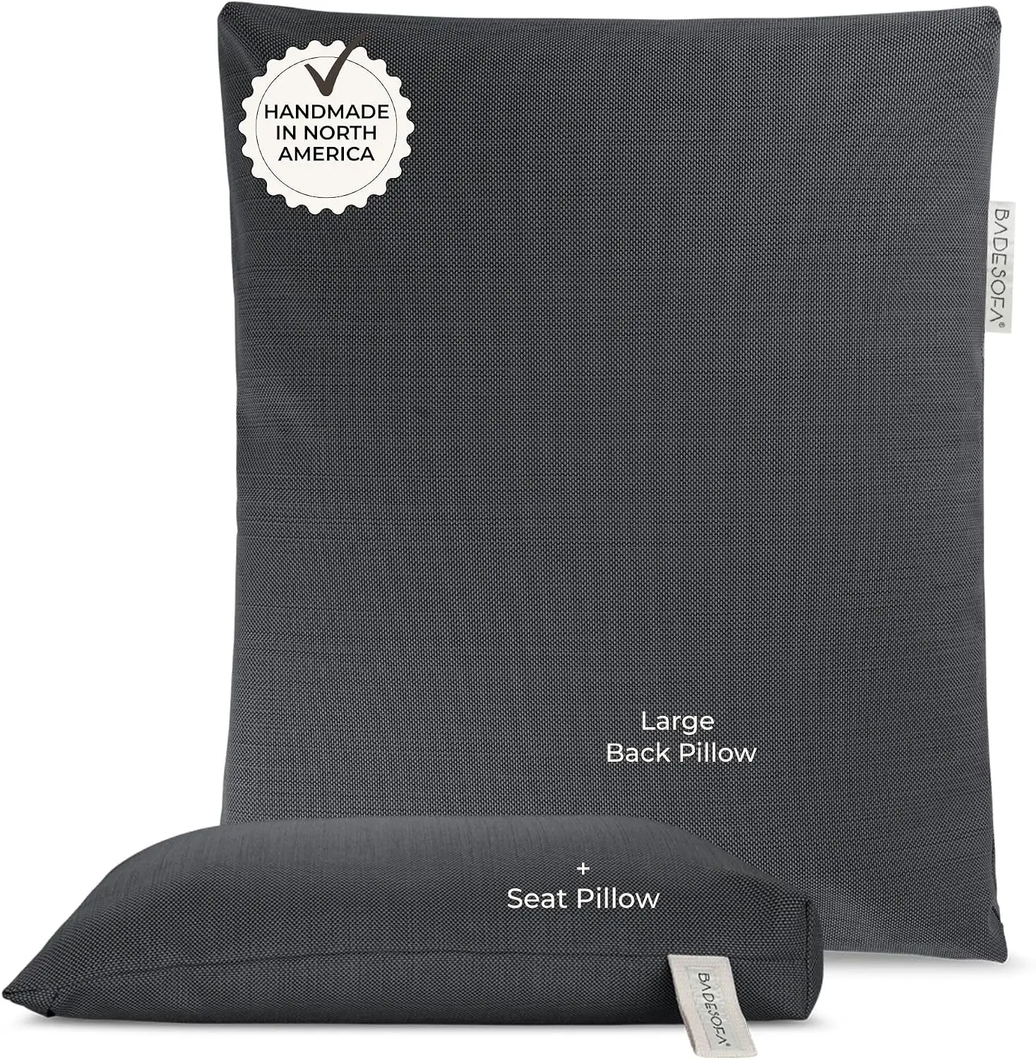 ® Luxury Full Body Bath Pillows for Tub Set in Charcoal